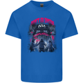 Haunted House Halloween Ghosts Spooks Mens Cotton T-Shirt Tee Top Royal Blue