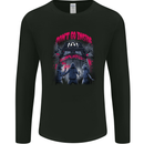Haunted House Halloween Ghosts Spooks Mens Long Sleeve T-Shirt Black