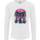Haunted House Halloween Ghosts Spooks Mens Long Sleeve T-Shirt White