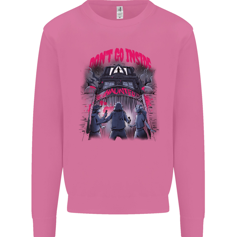 Haunted House Halloween Ghosts Spooks Mens Sweatshirt Jumper Azalea