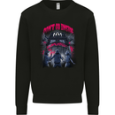 Haunted House Halloween Ghosts Spooks Mens Sweatshirt Jumper Black