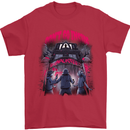 Haunted House Halloween Ghosts Spooks Mens T-Shirt 100% Cotton Red