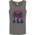 Haunted House Halloween Ghosts Spooks Mens Vest Tank Top Charcoal