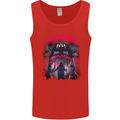 Haunted House Halloween Ghosts Spooks Mens Vest Tank Top Red