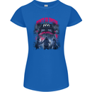 Haunted House Halloween Ghosts Spooks Womens Petite Cut T-Shirt Royal Blue