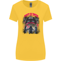 Haunted House Halloween Ghosts Spooks Womens Wider Cut T-Shirt Yellow