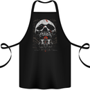 Haunted House Skull Halloween Cotton Apron 100% Organic Black