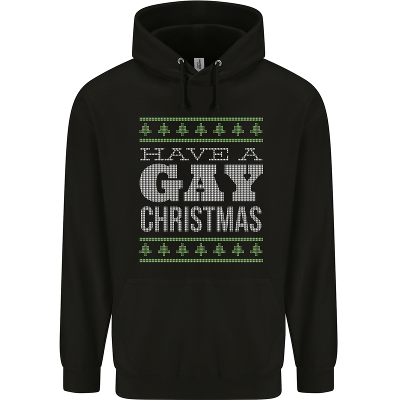 Have a Gay Christmas Funny LGBT Xmas Childrens Kids Hoodie Black
