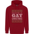 Have a Gay Christmas Funny LGBT Xmas Mens 80% Cotton Hoodie Red