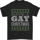 Have a Gay Christmas Funny LGBT Xmas Mens T-Shirt 100% Cotton Black