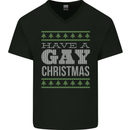 Have a Gay Christmas Funny LGBT Xmas Mens V-Neck Cotton T-Shirt Black