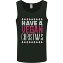 Have a Vegan Christmas Funny Xmas Vegetarian Mens Vest Tank Top Black