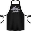He First Loved Us Christian Jesus God Christ Cotton Apron 100% Organic Black