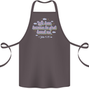He First Loved Us Christian Jesus God Christ Cotton Apron 100% Organic Dark Grey