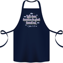 He First Loved Us Christian Jesus God Christ Cotton Apron 100% Organic Navy Blue