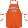 He First Loved Us Christian Jesus God Christ Cotton Apron 100% Organic Orange
