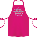 He First Loved Us Christian Jesus God Christ Cotton Apron 100% Organic Pink