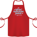 He First Loved Us Christian Jesus God Christ Cotton Apron 100% Organic Red