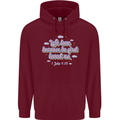 He First Loved Us Christian Jesus God Christ Mens 80% Cotton Hoodie Maroon