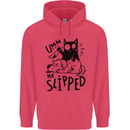 He Slipped A Cat Murdering a Dog Funny Childrens Kids Hoodie Heliconia