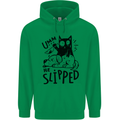 He Slipped A Cat Murdering a Dog Funny Childrens Kids Hoodie Irish Green