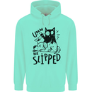 He Slipped A Cat Murdering a Dog Funny Childrens Kids Hoodie Peppermint