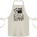He Slipped A Cat Murdering a Dog Funny Cotton Apron 100% Organic Natural