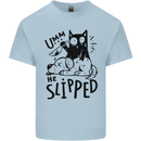 He Slipped A Cat Murdering a Dog Funny Kids T-Shirt Childrens Light Blue