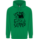 He Slipped A Cat Murdering a Dog Funny Mens 80% Cotton Hoodie Irish Green