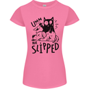 He Slipped A Cat Murdering a Dog Funny Womens Petite Cut T-Shirt Azalea
