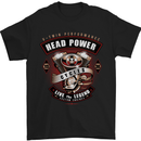 a black t - shirt with the words head power cycles on it