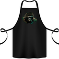 Head of a Gorilla Cotton Apron 100% Organic Black