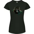 Head of a Gorilla Womens Petite Cut T-Shirt Black