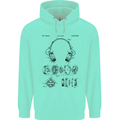 Headphones Patent Blueprint Dance Music DJ Childrens Kids Hoodie Peppermint