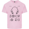 Headphones Patent Blueprint Dance Music DJ Kids T-Shirt Childrens Light Pink