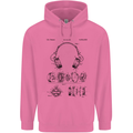 Headphones Patent Blueprint Dance Music DJ Mens 80% Cotton Hoodie Azelea