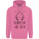 Headphones Patent Blueprint Dance Music DJ Mens 80% Cotton Hoodie Azelea