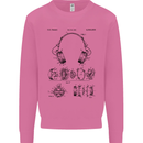 Headphones Patent Blueprint Dance Music DJ Mens Sweatshirt Jumper Azalea