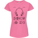 Headphones Patent Blueprint Dance Music DJ Womens Petite Cut T-Shirt Azalea