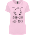 Headphones Patent Blueprint Dance Music DJ Womens Wider Cut T-Shirt Light Pink