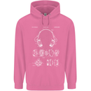Headphones Patent Blueprint Music DJ Dance Mens 80% Cotton Hoodie Azelea