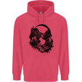 Headphones & Nature Music Trekking Hiking Childrens Kids Hoodie Heliconia