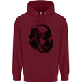 Headphones & Nature Music Trekking Hiking Childrens Kids Hoodie Maroon