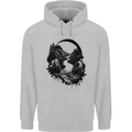 Headphones & Nature Music Trekking Hiking Childrens Kids Hoodie Sports Grey