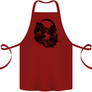 Headphones & Nature Music Trekking Hiking Cotton Apron 100% Organic Maroon