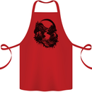 Headphones & Nature Music Trekking Hiking Cotton Apron 100% Organic Red