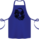 Headphones & Nature Music Trekking Hiking Cotton Apron 100% Organic Royal Blue