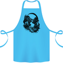 Headphones & Nature Music Trekking Hiking Cotton Apron 100% Organic Turquoise