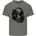 Headphones & Nature Music Trekking Hiking Kids T-Shirt Childrens Charcoal