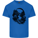Headphones & Nature Music Trekking Hiking Mens Cotton T-Shirt Tee Top Royal Blue